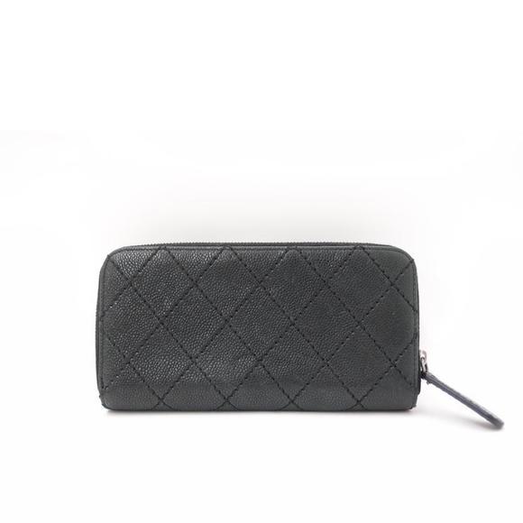 Chanel Wallet Black Bag Matelasse Caviar - Picture 1 of 8